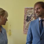Ministr Adam Vojtěch trávil jako kluk prázdniny ve Veselíčku. V Milevsku si prohlédl polikliniku, prošel baziliku a viděl i tátovu školu