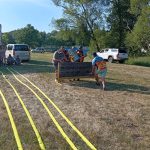 Video: V tropickém vedru se sála voda přímo z řeky. Srlín prověřil techniku i fyzičku hasičů
