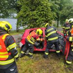 Nehoda v Chlumu u Třeboně: Šest zraněných, jedna žena v kritickém stavu