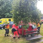 Nehoda v Chlumu u Třeboně: Šest zraněných, jedna žena v kritickém stavu