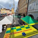 Při  půlmaratonu v Budějovicích skončilo 16 běžců v péči záchranářů