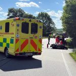 Při nehodě u Zbelítova utrpěl motorkář devastující poranění nohy