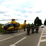 U obce Řípec na Táborsku se střetl motorkář s autem