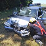Řidička u Lejčkova narazila autem do zaparkovaného vozidla
