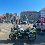 Aktualizováno. Únik plynu a zranění muže. V Českých Budějovicích byly uzavřeny Zátkovo nábřeží a Biskupská ulice