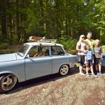 Z Děčína na jih Čech zkratkou přes Ostravu. Trabant to zvládá