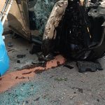 V Římově se srazilo auto s autobusem