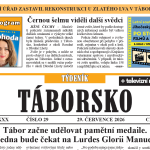 O čem píše čerstvý Týdeník Táborsko?