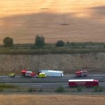 Doplnění k nehodě kamionu u Soběslavi: Zraněného řidiče vyprošťovali hasiči desítky minut