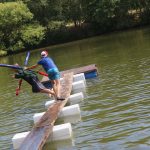 Neckyádu ve Zvíkovském Podhradí doplnily disciplíny na lávce a na laně