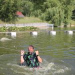 Neckyádu ve Zvíkovském Podhradí doplnily disciplíny na lávce a na laně