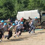 Staré hasičské stříkačky ovládly fotbalové hřiště ve Slabčicích