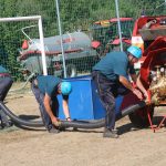 Staré hasičské stříkačky ovládly fotbalové hřiště ve Slabčicích