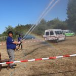 Staré hasičské stříkačky ovládly fotbalové hřiště ve Slabčicích