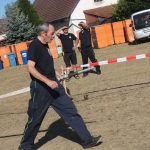 Staré hasičské stříkačky ovládly fotbalové hřiště ve Slabčicích