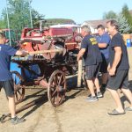 Staré hasičské stříkačky ovládly fotbalové hřiště ve Slabčicích