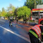 U Orlíka shořelo auto. Škoda je 130 tisíc korun