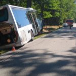 U Třeboně havaroval autobus. Zranil se řidič a tři děti