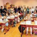 Poprvé do lavic. V Milevsku přivítali nové prvňáčky