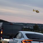 Po vážné nehodě transportoval motorkáře od Přeborova u Milevska vrtulník