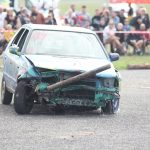 Burácení motorů i pomoc Sebastianovi. Destrukční derby ve Strakonicích ovládli Sova a Dusík