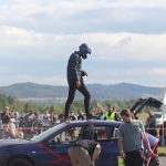 Burácení motorů i pomoc Sebastianovi. Destrukční derby ve Strakonicích ovládli Sova a Dusík