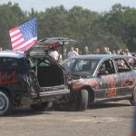 Burácení motorů i pomoc Sebastianovi. Destrukční derby ve Strakonicích ovládli Sova a Dusík