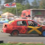 Burácení motorů i pomoc Sebastianovi. Destrukční derby ve Strakonicích ovládli Sova a Dusík