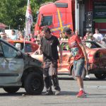 Burácení motorů i pomoc Sebastianovi. Destrukční derby ve Strakonicích ovládli Sova a Dusík
