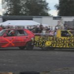 Burácení motorů i pomoc Sebastianovi. Destrukční derby ve Strakonicích ovládli Sova a Dusík