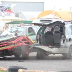 Burácení motorů i pomoc Sebastianovi. Destrukční derby ve Strakonicích ovládli Sova a Dusík