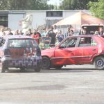 Burácení motorů i pomoc Sebastianovi. Destrukční derby ve Strakonicích ovládli Sova a Dusík