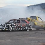 Burácení motorů i pomoc Sebastianovi. Destrukční derby ve Strakonicích ovládli Sova a Dusík