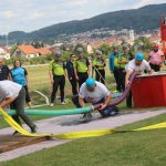 Na Hradišti hasiči bojovali s větrem. Soutěž se tam vrátila po více než deseti letech