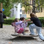 Nové hřiště na Husově náměstí v Písku už slouží dětem