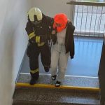 Studenti strakonického gymnázia cvičili, jak zvládnout požár ve škole