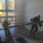 Studenti strakonického gymnázia cvičili, jak zvládnout požár ve škole