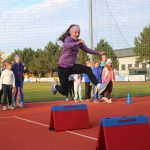Za nejmenšími atlety z milevského Sokola přijela reprezentantka Adéla Tkáčová
