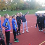 Za nejmenšími atlety z milevského Sokola přijela reprezentantka Adéla Tkáčová