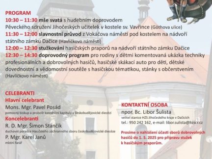 Sedmá jihočeská hasičská pouť se koná už v sobotu v Dačicích