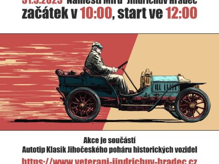 Historická vozidla projedou v sobotu Jindřichohradeckem