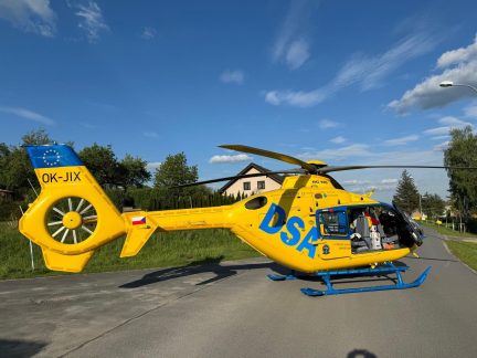 U Soběslavi se těžce zranil motorkář