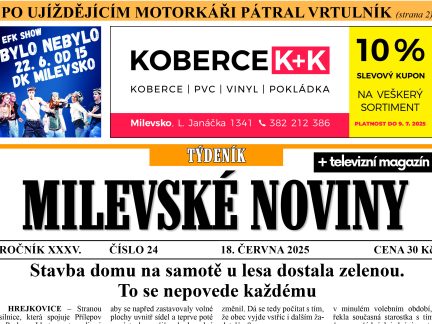 Milevské noviny nesou čerstvé zprávy z regionu