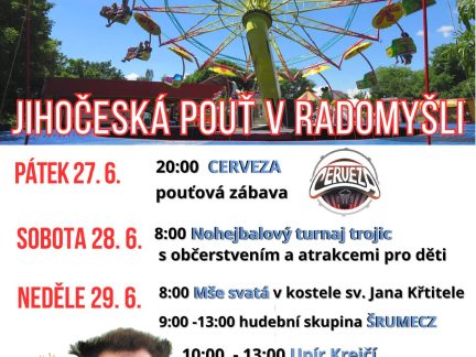 Víkend na Strakonicku láká na prázdninovou diskoparty i poutě