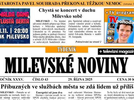 Milevské noviny nesou čerstvé zprávy z regionu