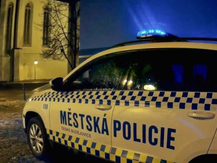 Muž spadl v Budějovicích z několikametrové výšky v uzavřeném vnitrobloku. Nalezl ho služební pes