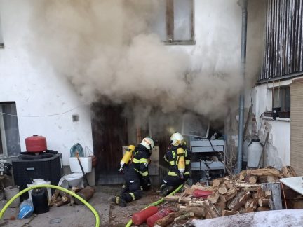 Při požáru kotelny rodinného domu v Oldřichově na Táborsku se zranil jeden člověk