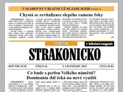 Co se dočtete v novém vydání Týdeníku Strakonicko?