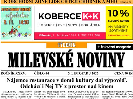Milevské noviny nesou čerstvé zprávy z regionu