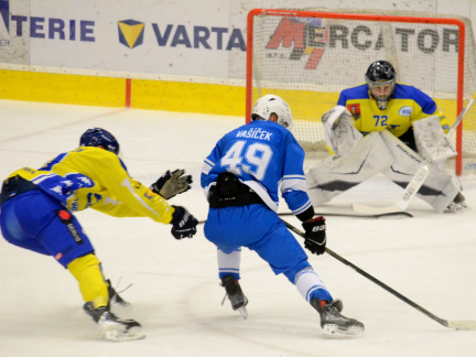 Hokejisté Milevska se trápí v koncovce. Cheb přehrávali, ale jeden gól nestačil